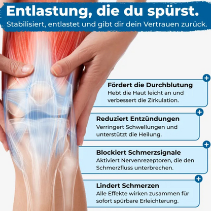Kinesiologisches Knie-Tape