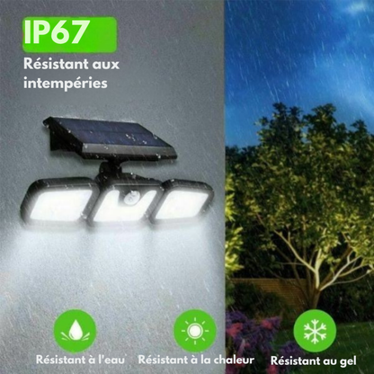 Applique solaire extérieure avec détecteur de mouvement