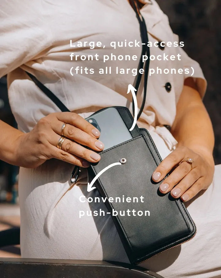 Porte-monnaie Croisé Compact avec Bandoulière ( 1 acheté + 1 offert )