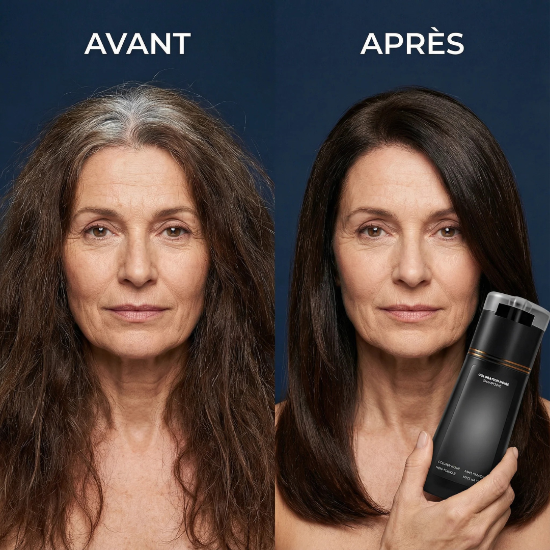 Sofort-Färbe-Shampoo für weiße und graue Haare