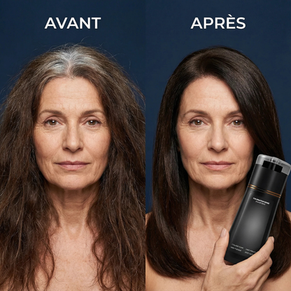Sofort-Färbe-Shampoo für weiße und graue Haare