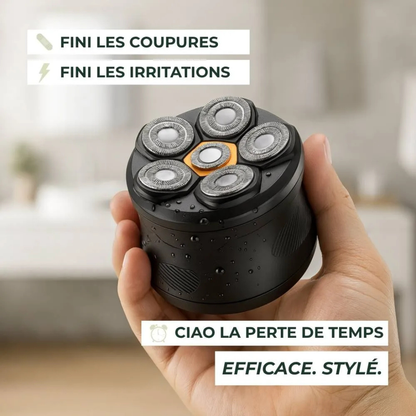 Rasoir ergonomique à 6 têtes