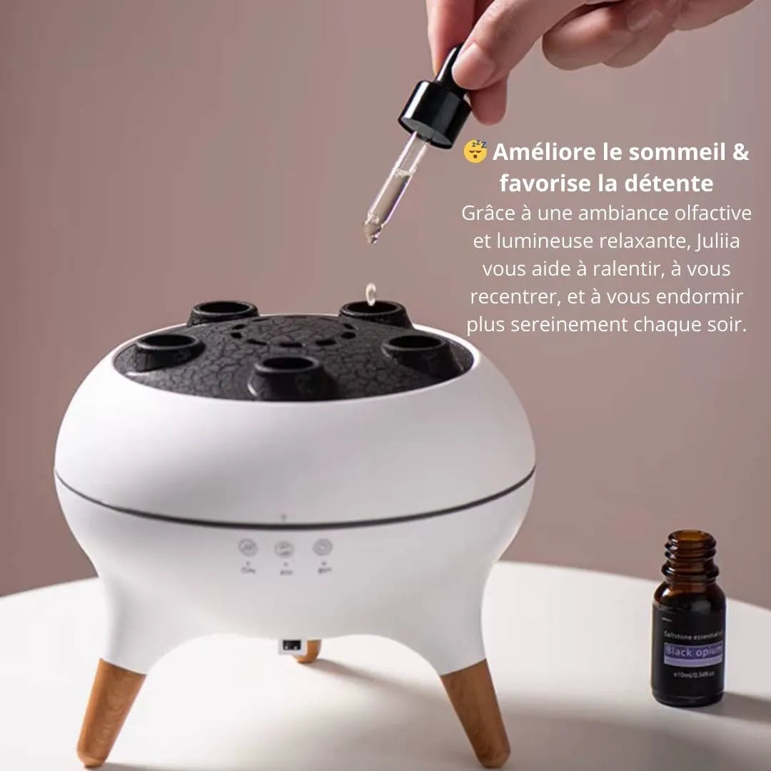 Diffuseur d'Huiles Essentielles à Effet Brume Apaisante