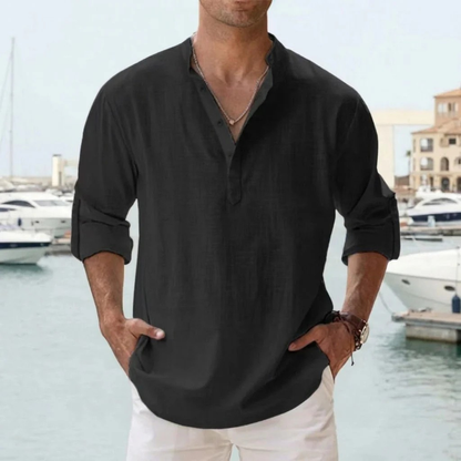 Chemise lin respirant homme été léger
