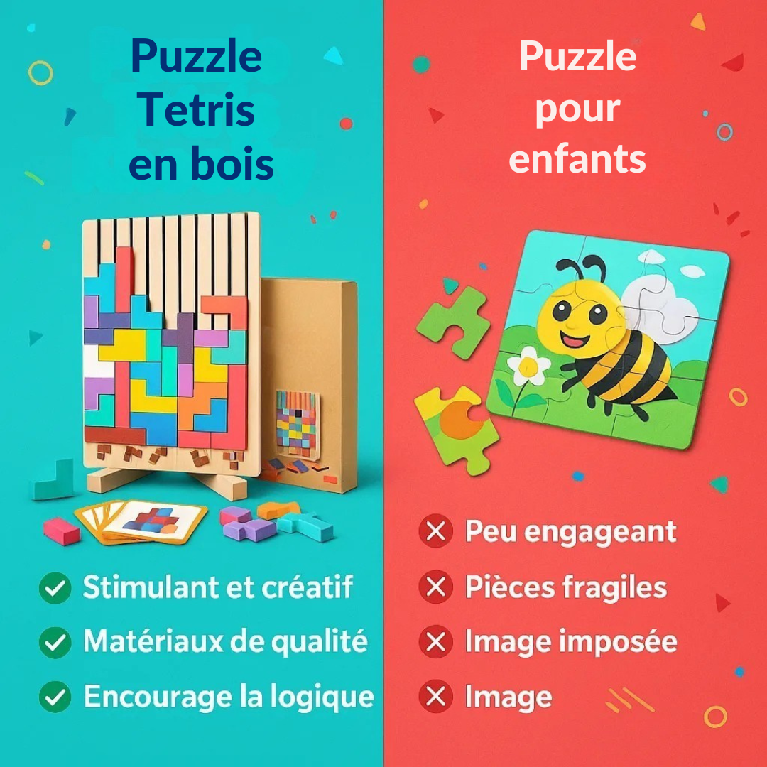 Tour d'empilage éducative en bois