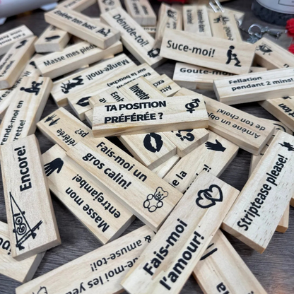 Jeu de blocs défis pour couples