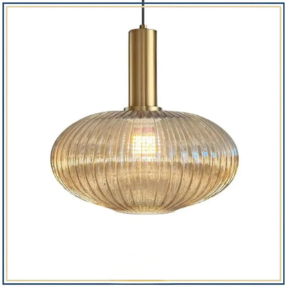 Lampadaire décoratif en verre texturé