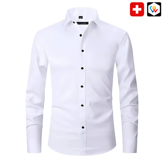 Chemise Homme Slim Respirante & Anti-Froissement