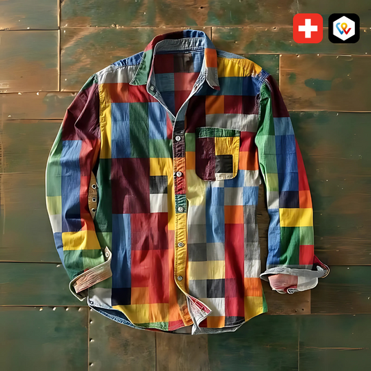Chemise multicolore homme