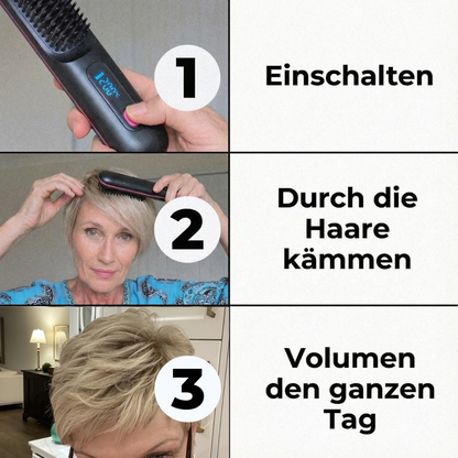 Intelligente Bürste für kurzes Haar