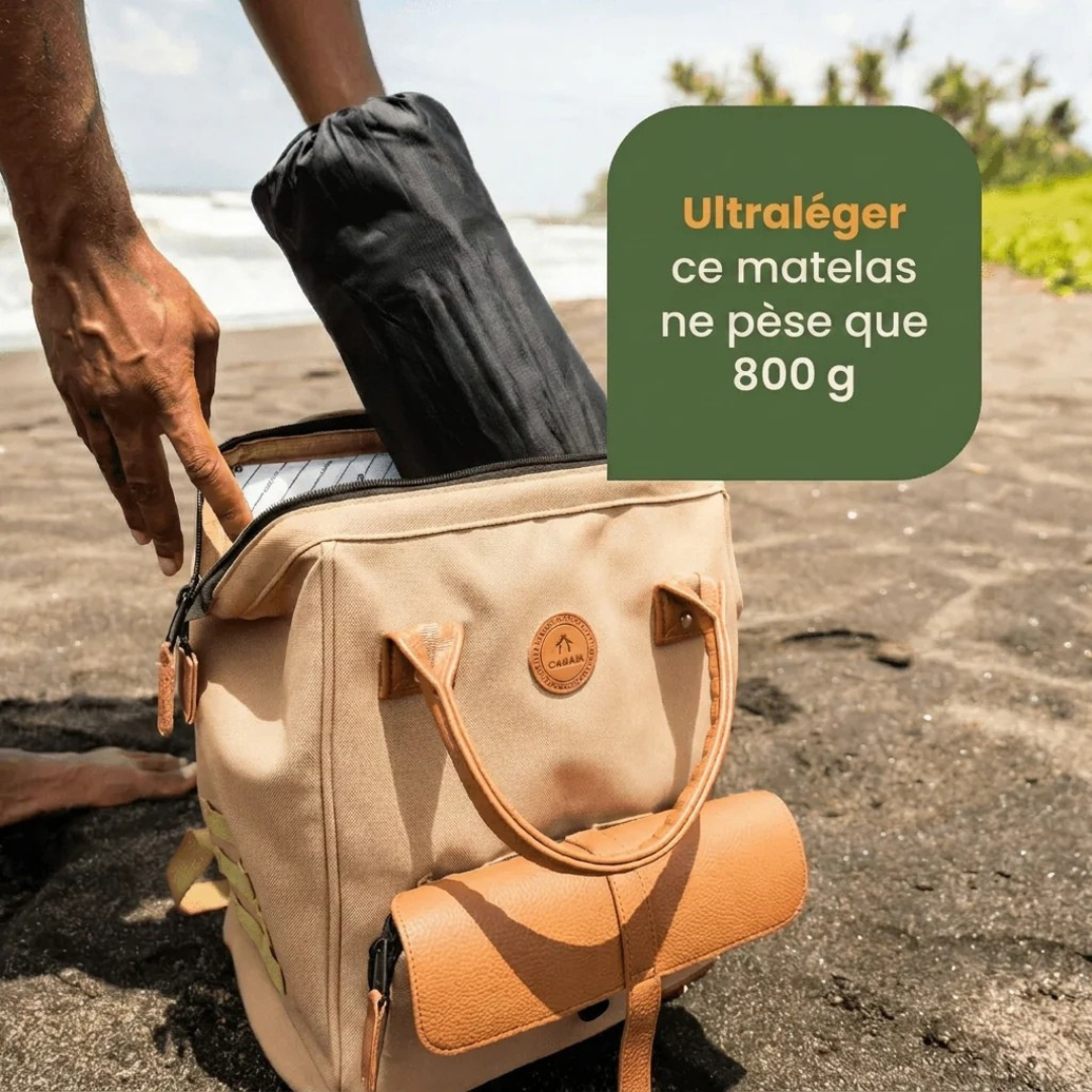Leichte aufblasbare Campingmatratze mit integrierter Pumpe