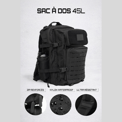 Sac à Dos Tactique 45L Grande Capacité