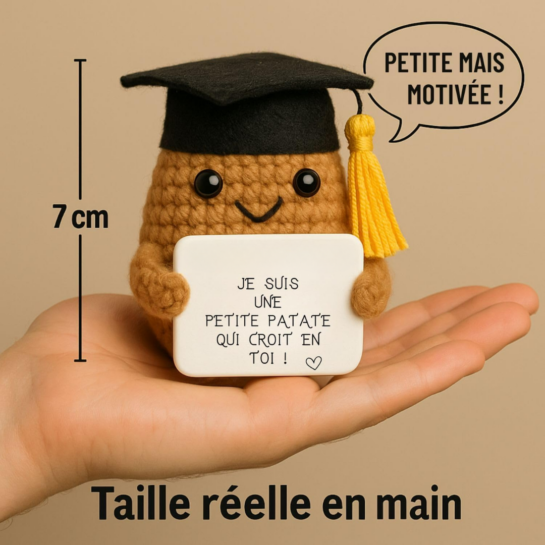 Kleiner dekorativer Begleiter mit positiver Botschaft