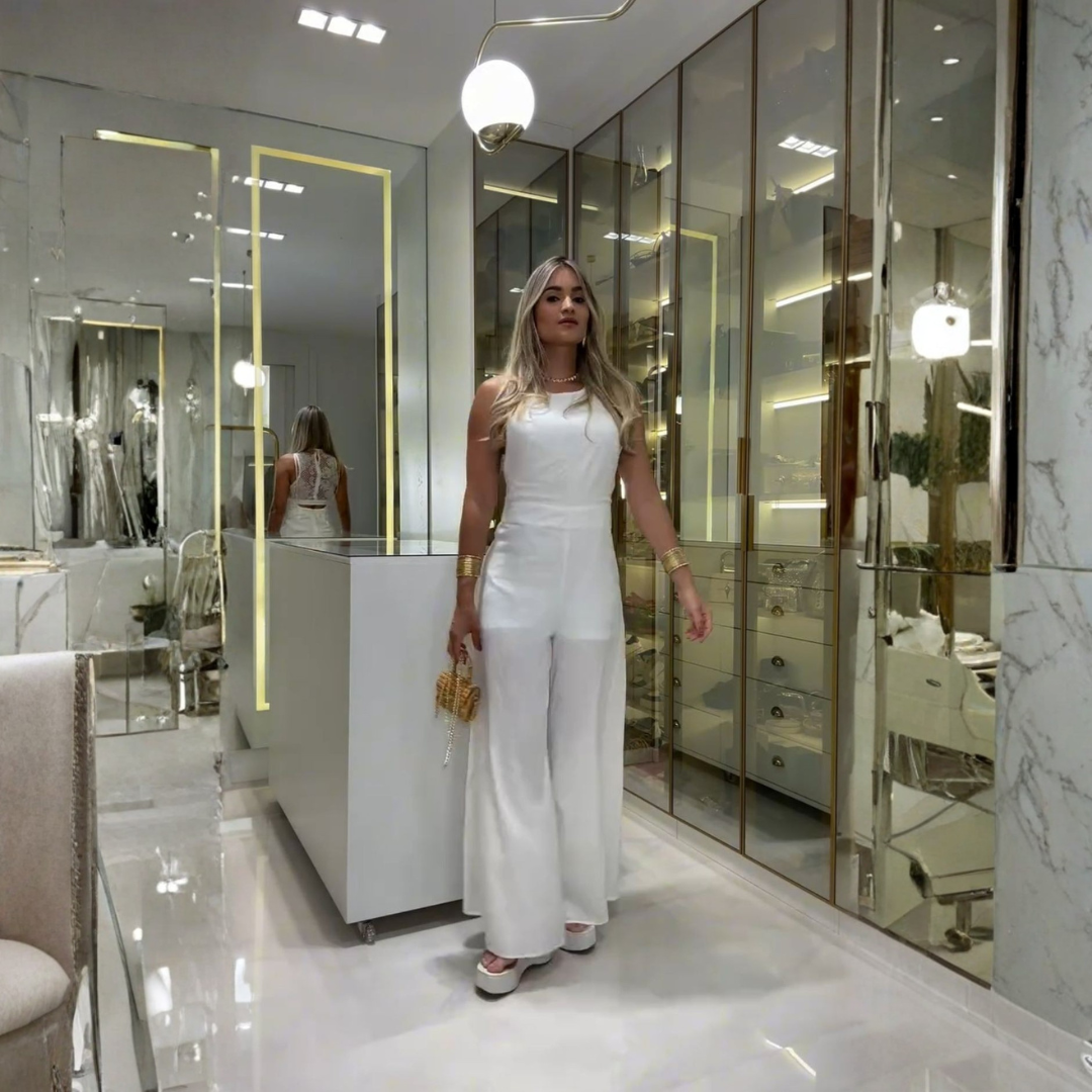 Elegante Spitzenlatzhose