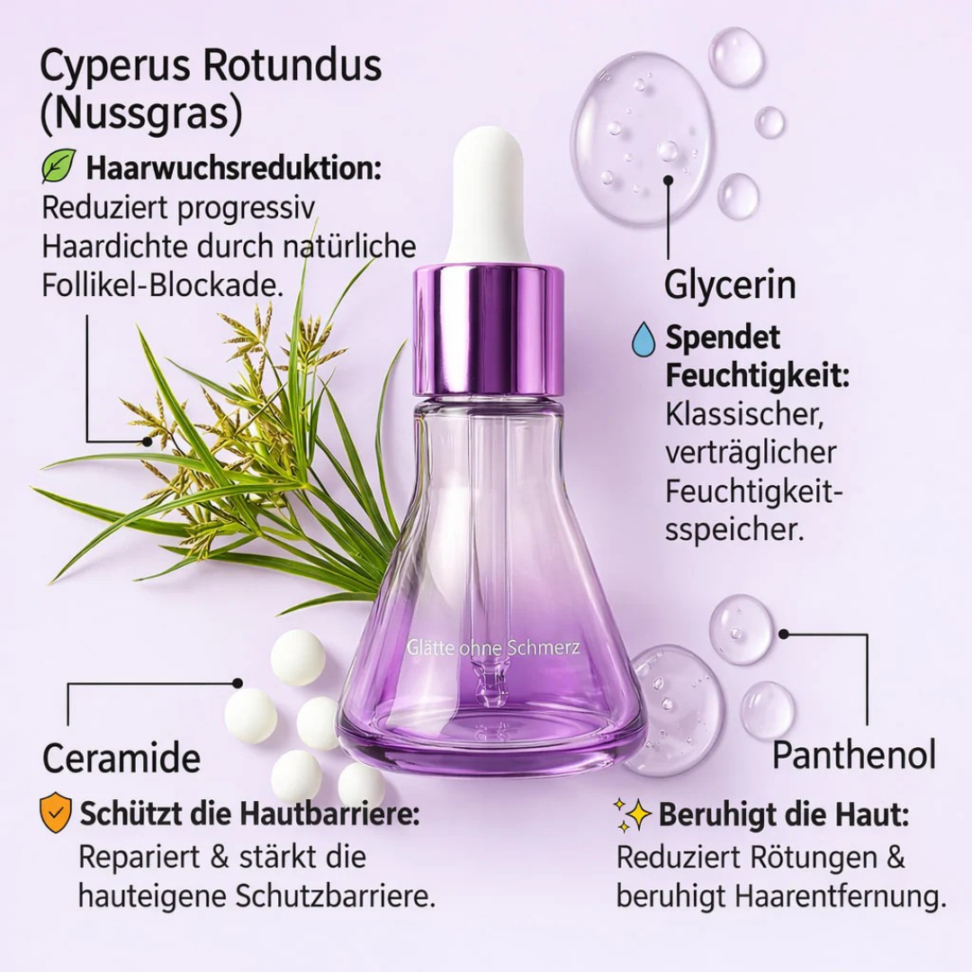 Sérum végétal pour ralentir la pousse des cheveux