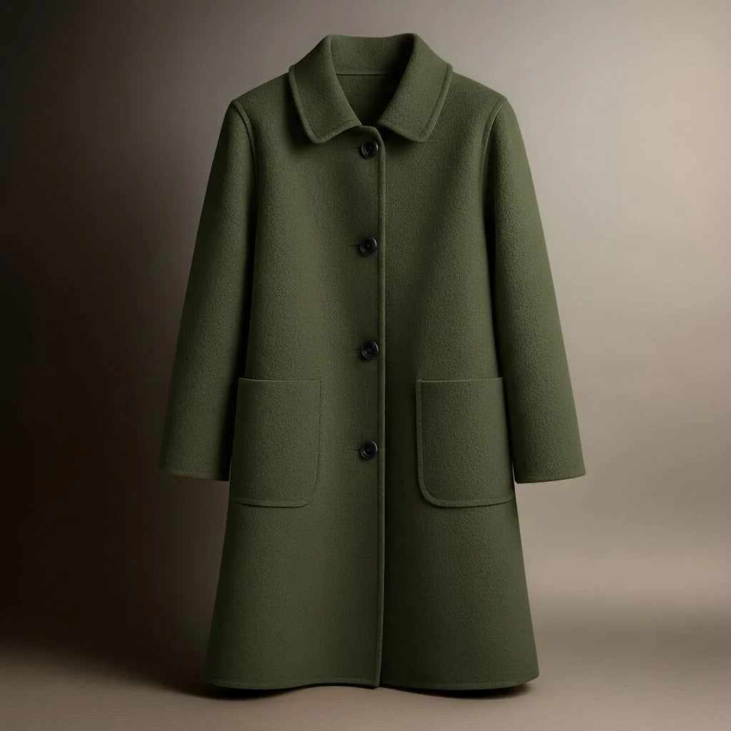 Manteau long en laine élégant