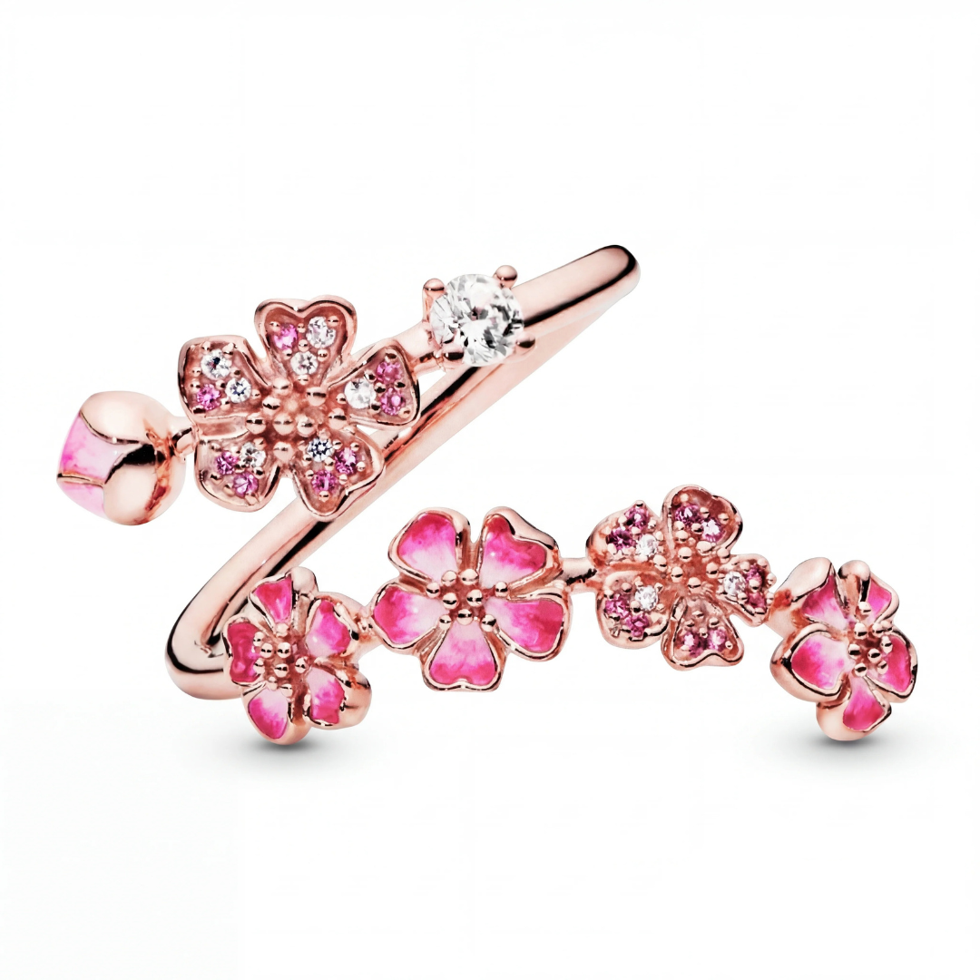 Ring mit Kirschblütenmotiv