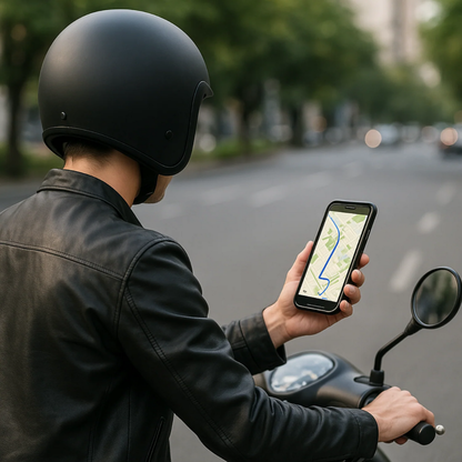 Support Téléphone Moto Étanche 360°