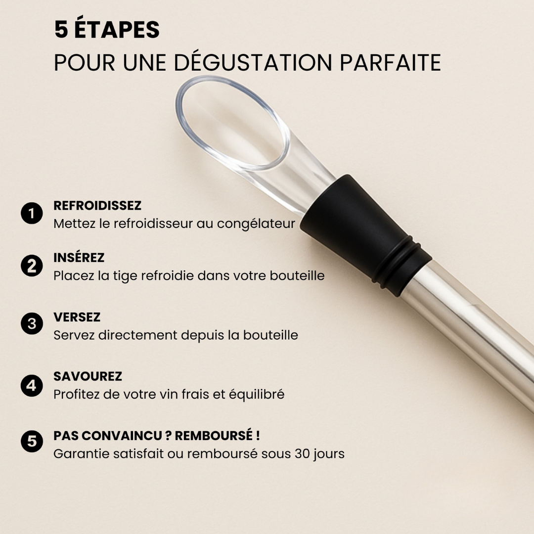 Tragbarer Weinkühler aus Edelstahl