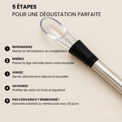 Tragbarer Weinkühler aus Edelstahl