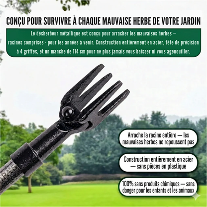 Outil de désherbage ergonomique