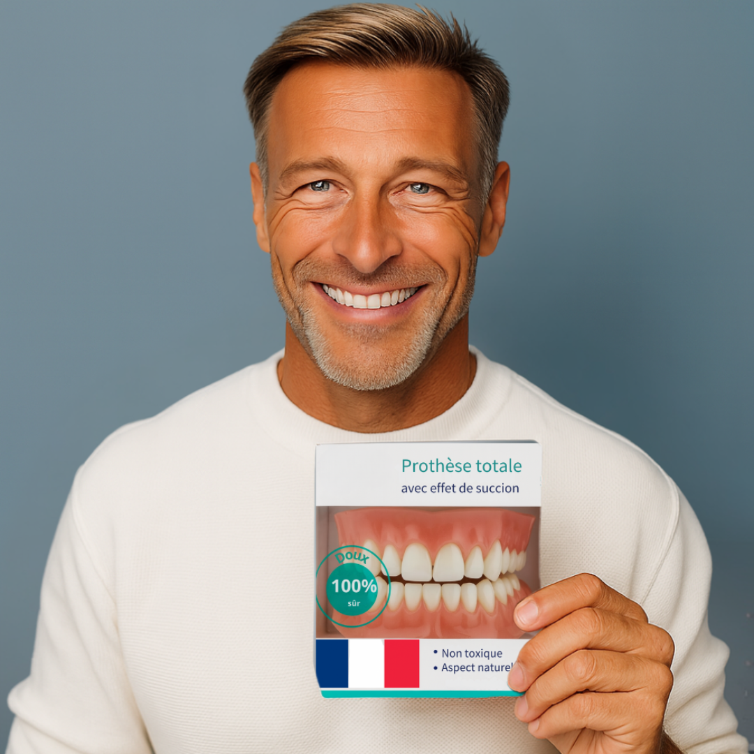 Herausnehmbare Zahnprothese mit natürlichem Effekt