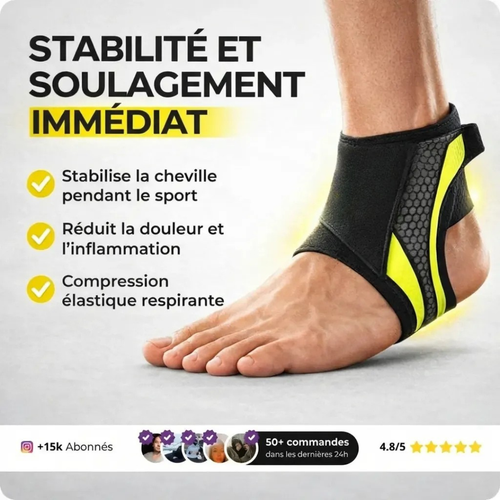 Chevillère de maintien et stabilisation sportive