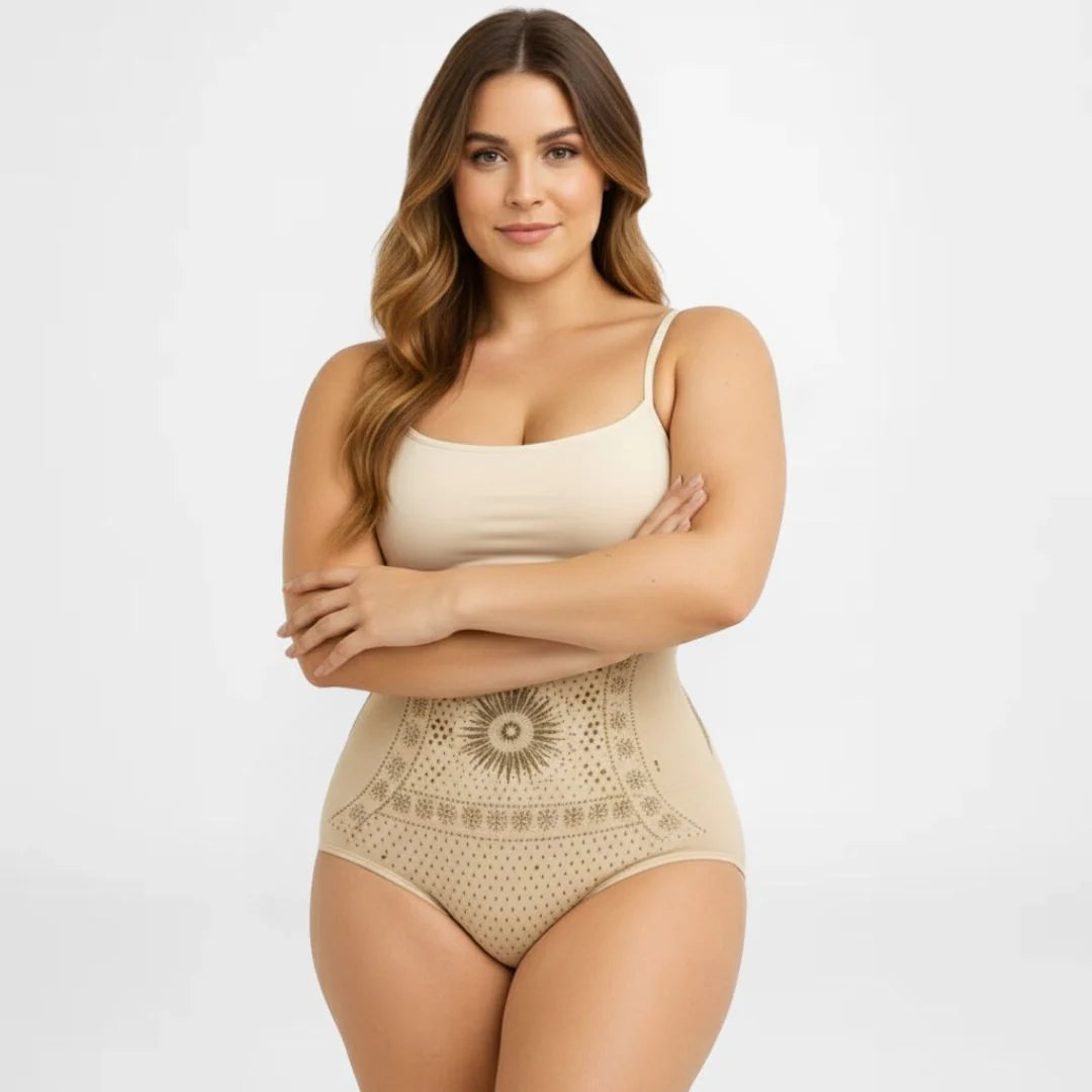 Shorty gainant taille haute sculptant ventre plat