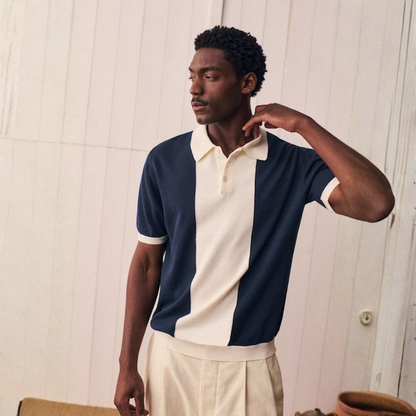 Polo en Maille à Col Polo