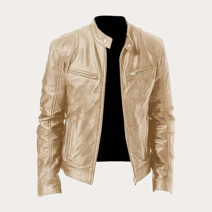 Veste en cuir homme