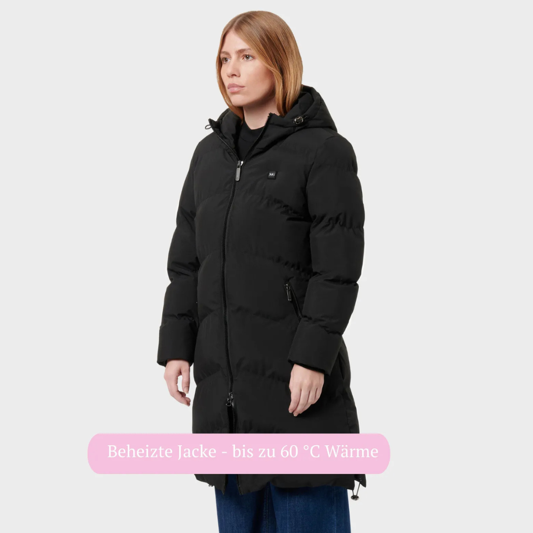 Lange beheizte Damenjacke