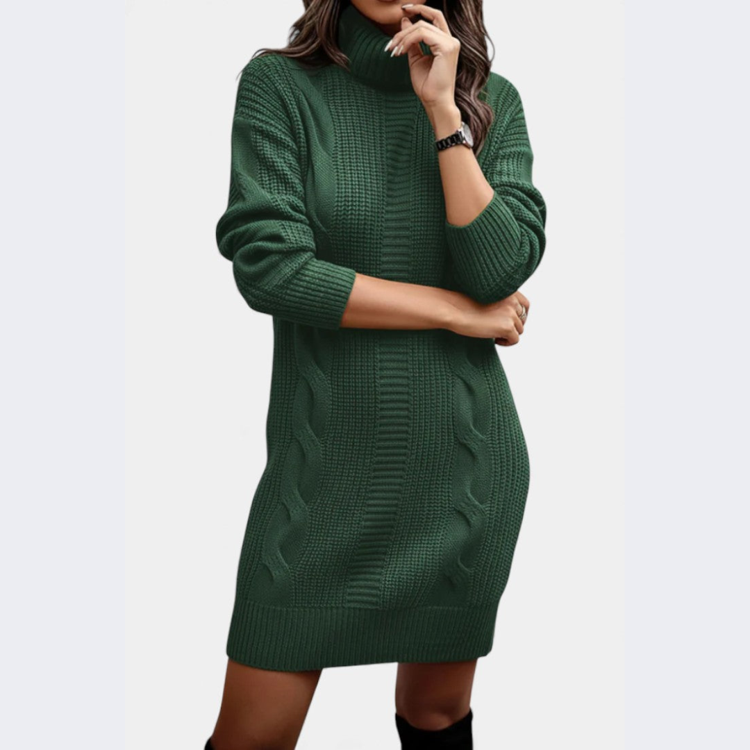 Strickkleid mit Rollkragen