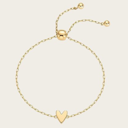 Armband mit bezaubernden Herzen, vergoldet