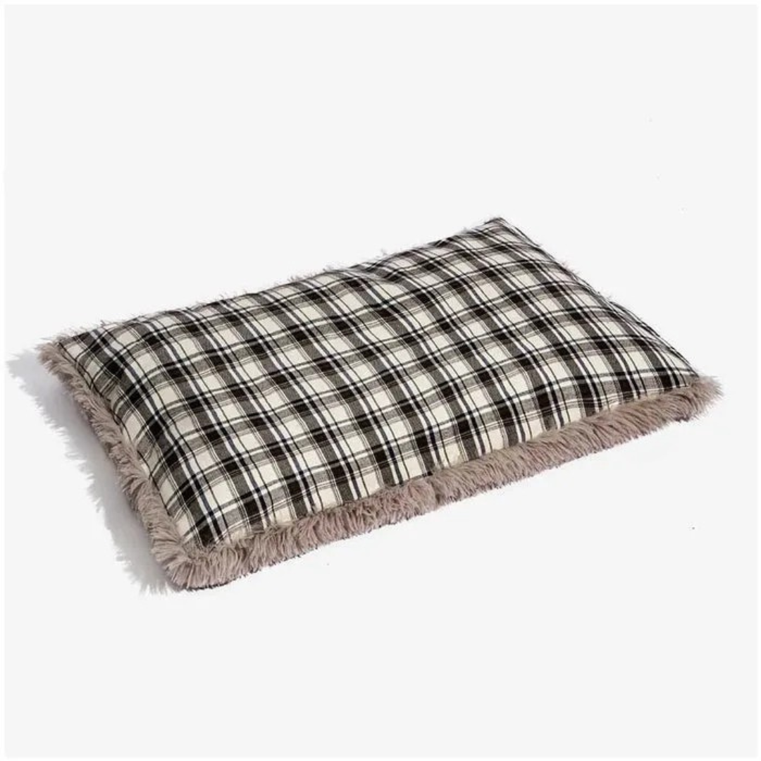 Tapis réversible en peluche pour chien