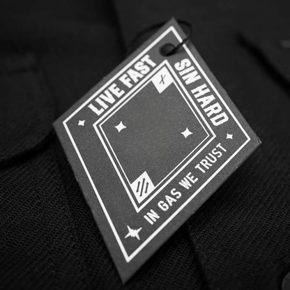 Schwarzes Flanellhemd Herren