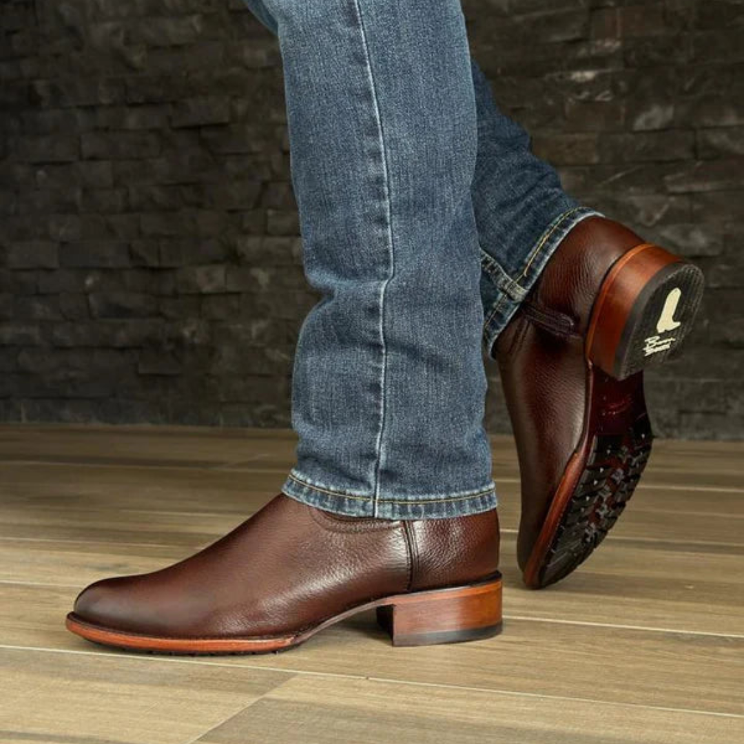 Bottines en cuir confort