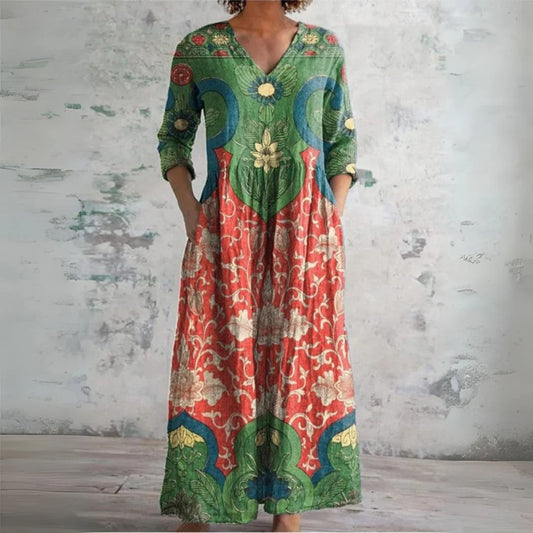 Robe Maxi Fluide Colorée