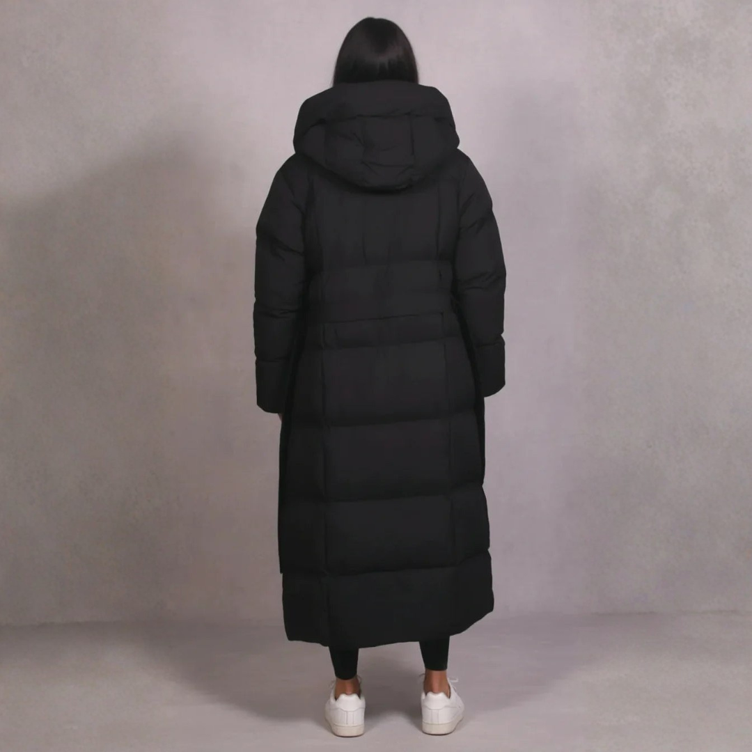 Manteau long matelassé femme