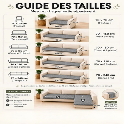 Housse de Protection Canapé Résistante