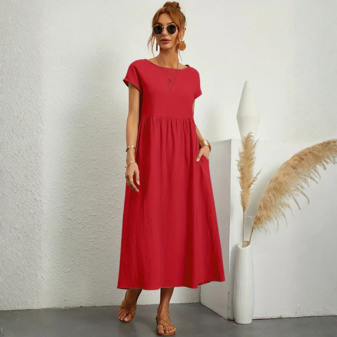 Robe longue fluide femme élégante et confortable été