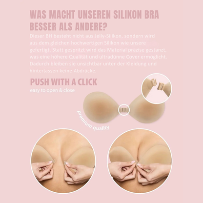 Soutien-gorge invisible silicone sans bretelles