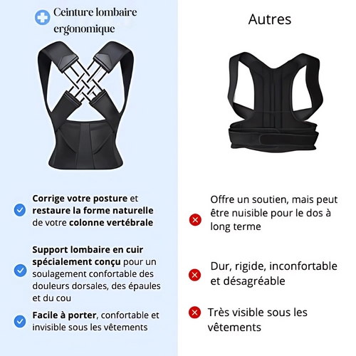 Ceinture lombaire ergonomique