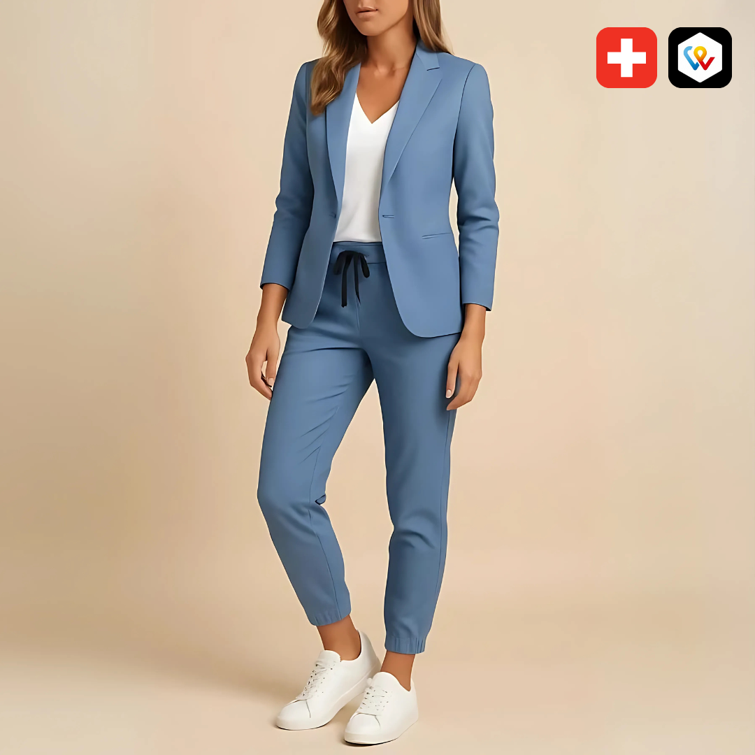 Ensemble tailleur décontracté femme
