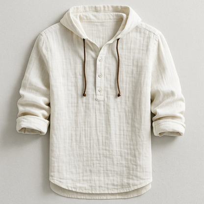 Hoodie Premium à Col Henley