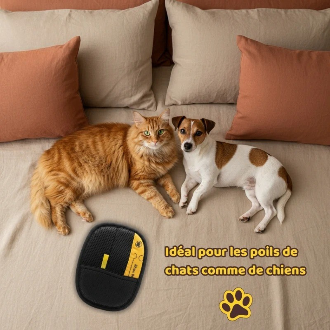 Wiederverwendbarer Handschuh zum einfachen Entfernen von Tierhaaren