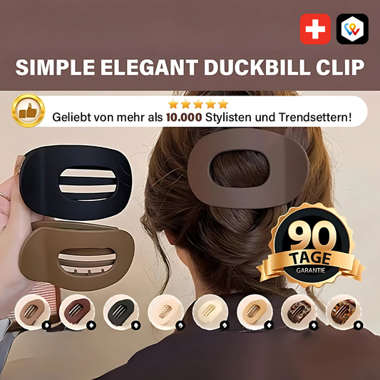 Einfache und elegante Entenbill Haarklammer für perfekten Halt