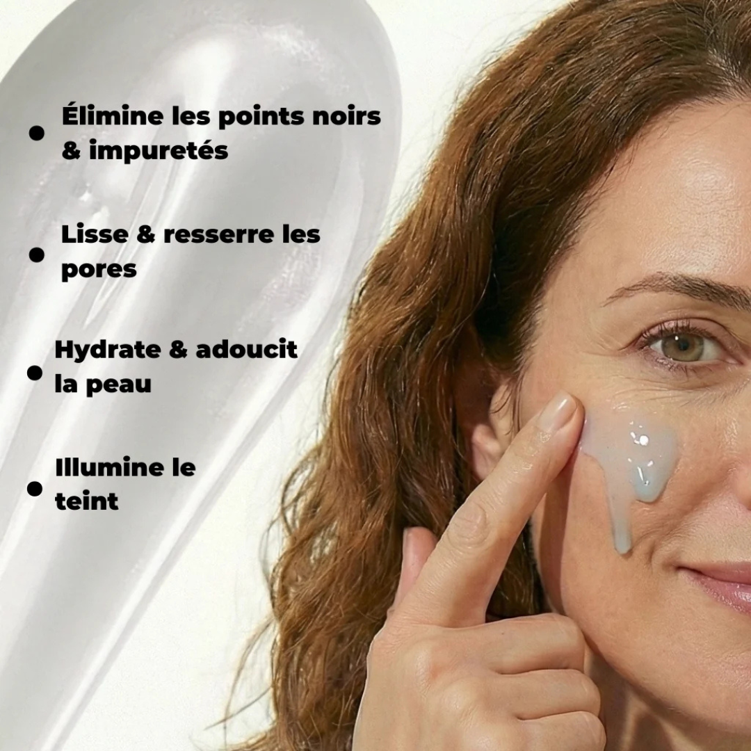 Exfoliant pour le visage au riz noir