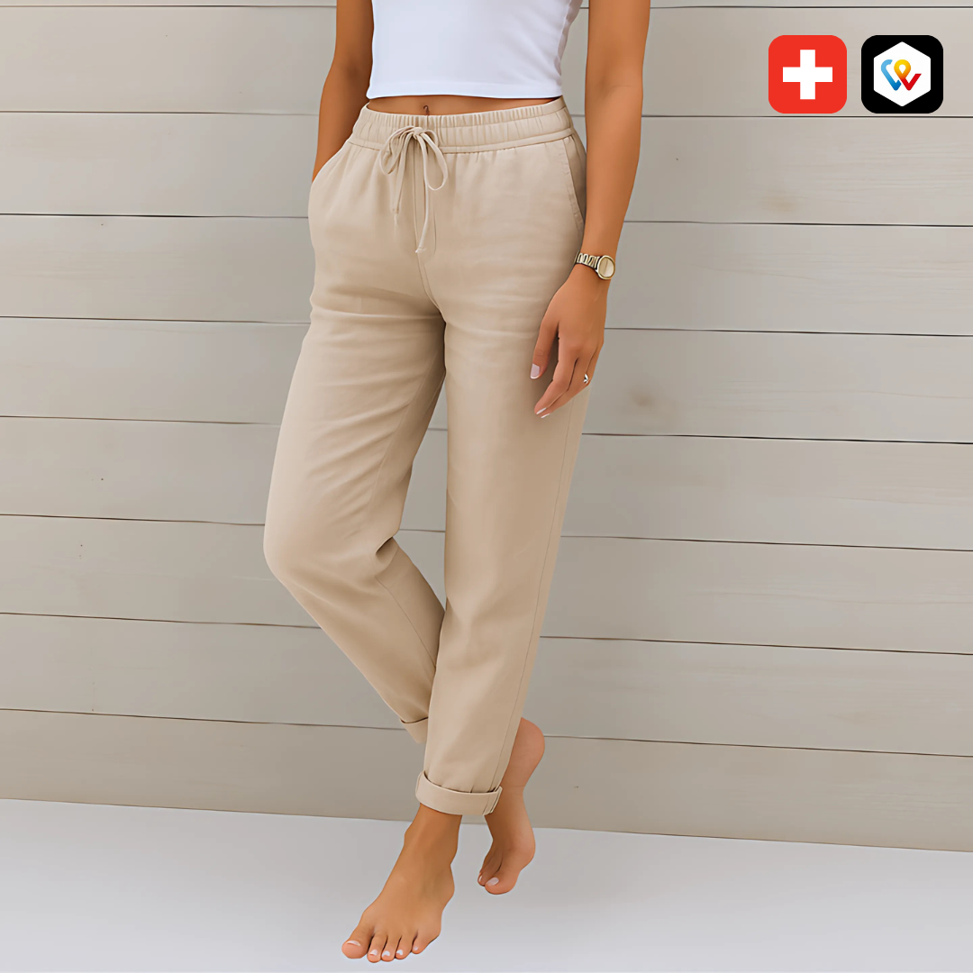 Leichte Damenhose aus Leinen