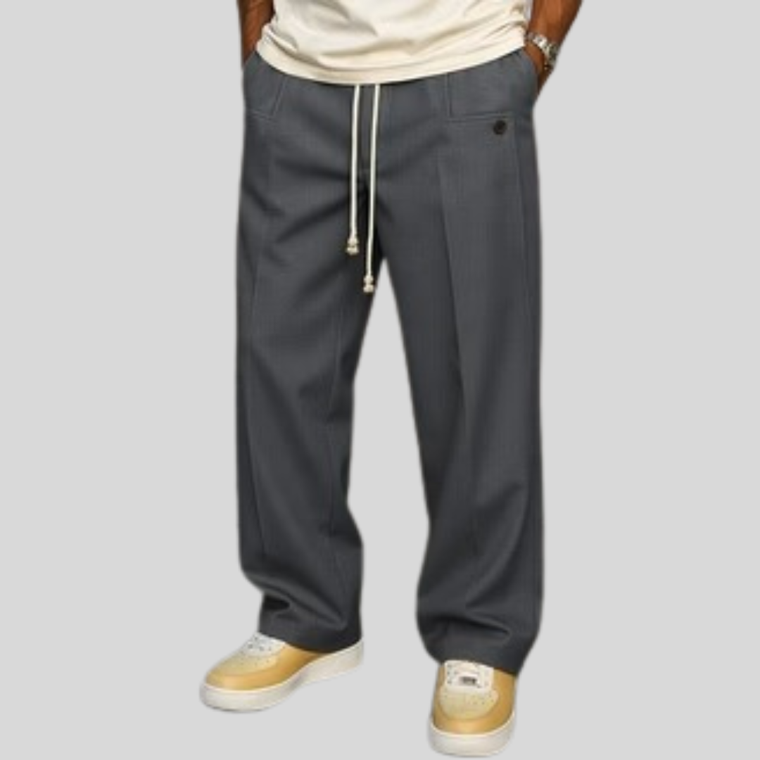 Pantalon ajusté à cordon