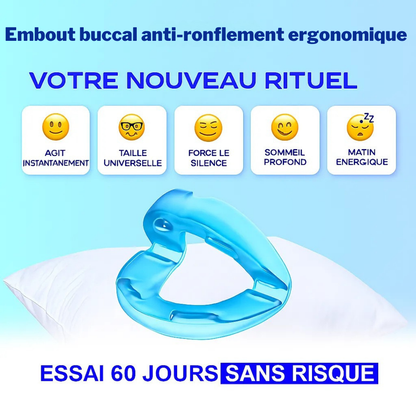 Embout buccal anti-ronflement ergonomique